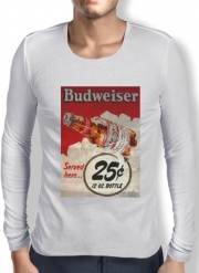 T-Shirt homme manche longue Vintage Budweiser