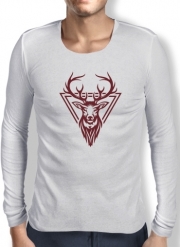 T-Shirt homme manche longue Vintage deer hunter logo