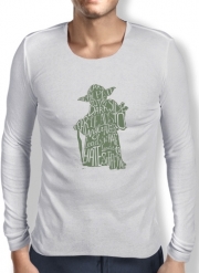 T-Shirt homme manche longue Yoda Force be with you
