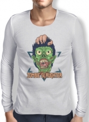 T-Shirt homme manche longue Zombie slaughter illustration
