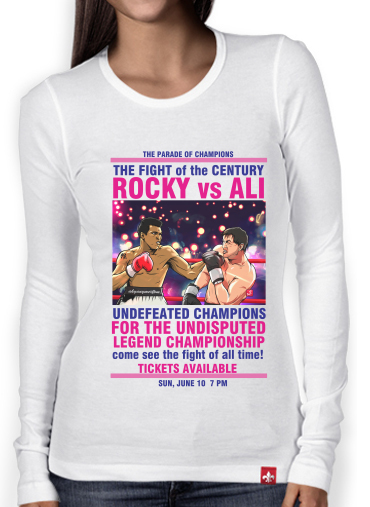 T-Shirt femme manche longue Ali vs Rocky