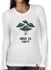T-Shirt femme manche longue Area 51 Alien Party