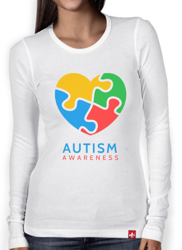T-Shirt femme manche longue Autisme Awareness