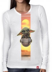T-Shirt femme manche longue Baby Yoda