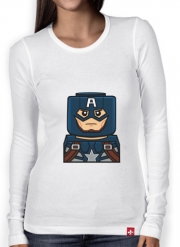 T-Shirt femme manche longue Bricks Captain America