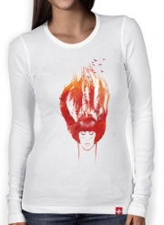 T-Shirt femme manche longue Burning Forest