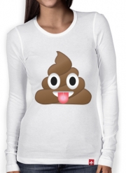 T-Shirt femme manche longue Caca Emoji