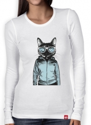T-Shirt femme manche longue Cool Cat