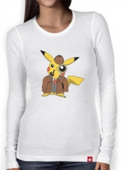 T-Shirt femme manche longue Detective Pikachu x Sherlock