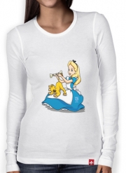 T-Shirt femme manche longue Disney Hangover Alice and Simba