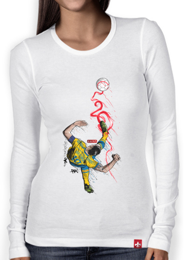 T-Shirt femme manche longue FantaSweden Zlatan Swirl