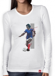 T-Shirt femme manche longue Football Legends: Michel Platini - France