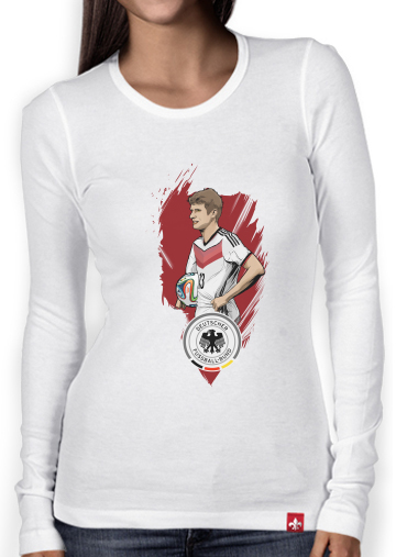 T-Shirt femme manche longue Football Stars: Thomas Müller - Germany