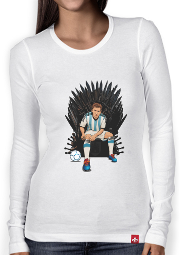 T-Shirt femme manche longue Game of Thrones: King Lionel Messi - House Catalunya