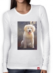 T-Shirt femme manche longue Golden Retriever Puppy