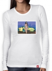 T-Shirt femme manche longue GTA collection: Bikini Girl Florida Beach