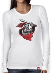 T-Shirt femme manche longue Knight with red cap