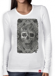 T-Shirt femme manche longue Lace Skull