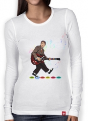 T-Shirt femme manche longue Marty McFly plays Guitar Hero