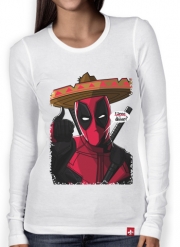 T-Shirt femme manche longue Mexican Deadpool