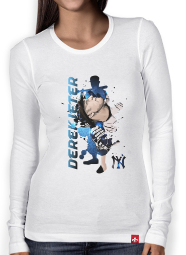 T-Shirt femme manche longue MLB Legends: Derek Jeter New York Yankees