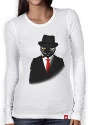 T-Shirt femme manche longue Mobster Cat