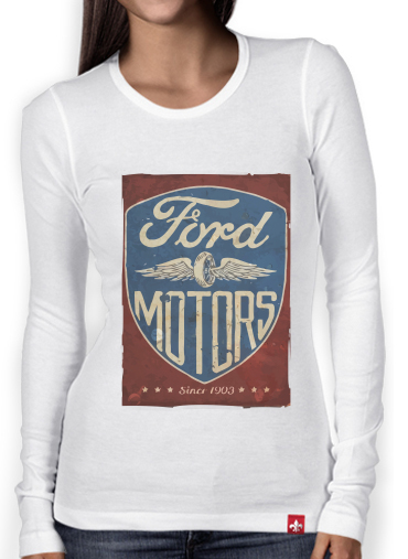 T-Shirt femme manche longue Motors vintage