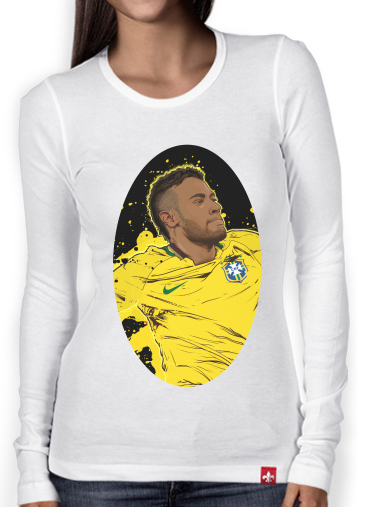 T-Shirt femme manche longue Neymar Carioca Paris