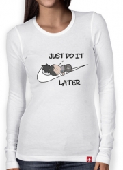 T-Shirt femme manche longue Nike Parody Just do it Later X Shikamaru