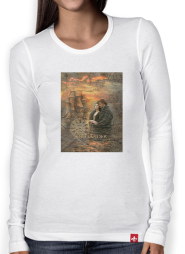 T-Shirt femme manche longue Outlander Collage