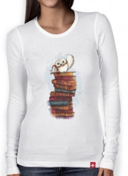 T-Shirt femme manche longue Owl and Books