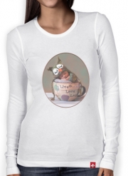 T-Shirt femme manche longue Bébé dans une tasse de thé
