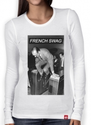 T-Shirt femme manche longue President Chirac Metro French Swag