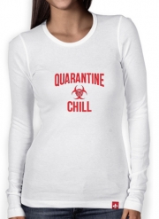 T-Shirt femme manche longue Quarantine And Chill