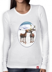 T-Shirt femme manche longue Reindeers Love