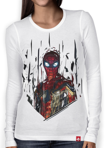 T-Shirt femme manche longue Spiderman Poly