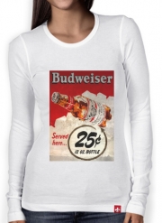 T-Shirt femme manche longue Vintage Budweiser